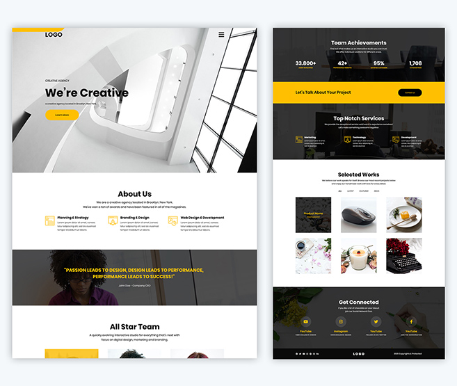 Get a modern and custom website designed for your company